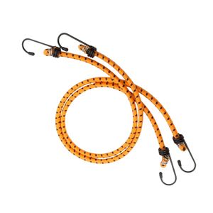 Cuerda Elastica Reforzada con Ganchos Metalicos Multiuso 2 juegos de 90cm c/u TOLSEN