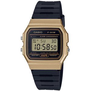 Reloj Casio F91W Clásico Digital Unisex Alarma Cronómetro Luz - Dorado