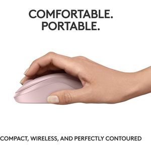 Logitech Mouse M240 Inalámbrico Wireless Silent Rose - 910-007117
