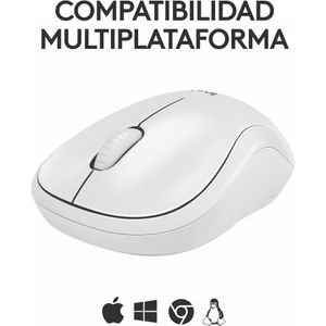 Logitech Mouse M240 Inalámbrico Wireless Silent Blanco - 910-007116