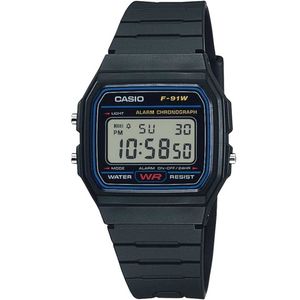 Reloj Casio F91W Clásico Digital Unisex Alarma Cronómetro Luz - Negro