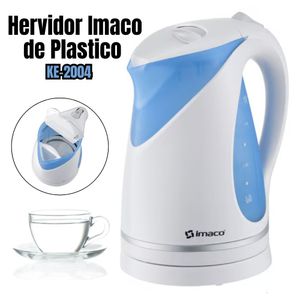 Hervidor Eléctrico Imaco de Plastico 1.7 litros Blanco - KE2004