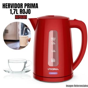Hervidor Eléctrico Prima Rojo KEP0301 PR
