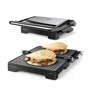 Mini Grill 2 en 1 Grill + Plancha de Asar 180°