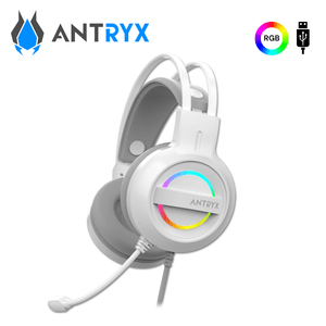 Audífono c/micrófono Antryx Iris W Gray 7.1 Virtual USB