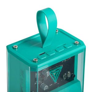 Parlante Karaoke Portatil RGB Bluetooth + 2 Micrófonos SQ-K3SM Verde