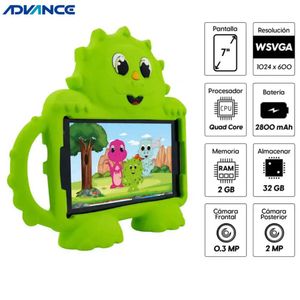 Tablet Advance Intro TR6959, 7 pulgadas IPS 1024x600, Android 12 Go Edition , 32GB, 2GB RAM, Wi-Fi