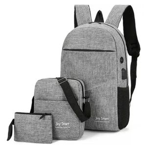 Pack Mochila Morral 3 En 1 Joy Start - Gris