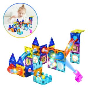 Bloques de Juguete Magnéticos con Luces LED para Niños