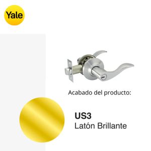 Manija Aston Habitación US3 Dorado (Caja) Yale