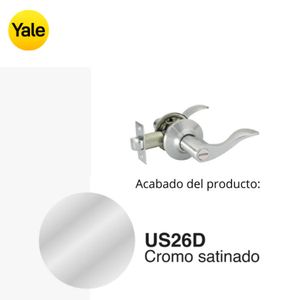 Manija Aston Habitación US26D Acero Satinado (Caja) Yale