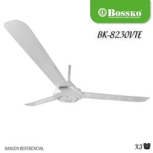 Ventilador de Techo Bossko de 56" - 90 Watts BK-8230VTE - X3UNIDADES