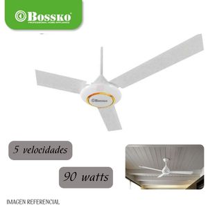Ventilador de Techo Bossko de 56" - 90 Watts BK-8230VTE - X3UNIDADES