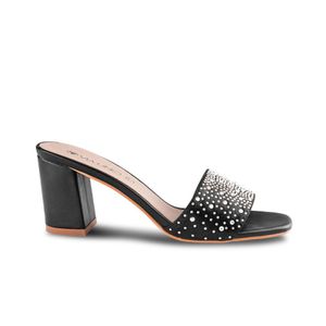 Sandalias Via Uno Mujer 2566-88 Negro