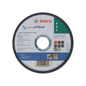 Disco Abrasivo Corte Metal STD Bonded 115X1.0mm Bosch