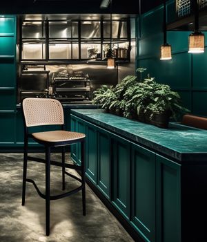 Silla de exterior de resina de bar Caravana