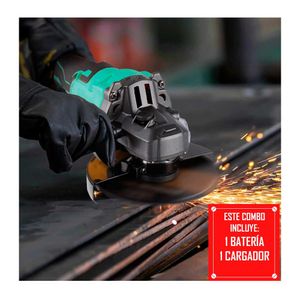 Combo Amoladora Angular 4 1/2' + Atornillador 20v Inalámbrico Total