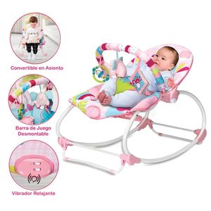 Silla Nido para Bebé Animalitos Safari Multi 6921 Rosado