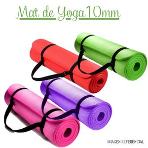 Mat de Yoga 10 mm con Elástico Portátil- MRV