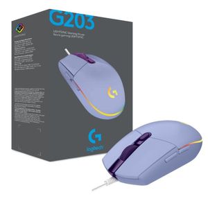 Mouse Logitech G203 Gamer 8000dpi Usb Ambidiestro Rgb