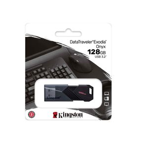 Memoria USB Kingston DT Exodia Onyx 128GB USB 3.2 Gen1 Negro