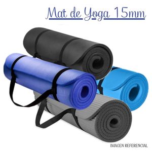 Mat de Yoga 15 mm con Elástico Portátil - ANC