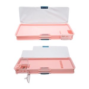 Cartuchera Astronauta Rosado Imantada con Tajador H3026