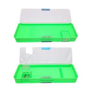 Cartuchera Kawai Oso Verde Imantada con Tajador H3013