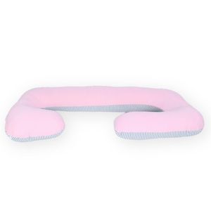Cojin Multifuncional Acolchonaditos Rosado Rayas Plomas