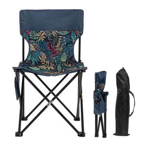 Silla Plegable De Camping Playa Piscina Terraza Azul Flores