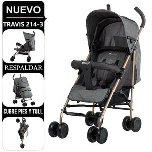 Coche Baston Ebaby 214-3 Gris