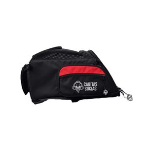 Mochila Transportador Perros y Gatos Hasta 12 kg Caritas Sucias Tankpet Rojo