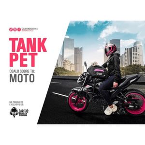 Mochila Transportador Perros y Gatos Hasta 12 kg Caritas Sucias Tankpet Gris