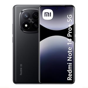 Celular Xiaomi Redmi Note 14 Pro+ 5G 256GB, 8GB ram, cámara principal 200MP + 8MP + 2MP, frontal 20MP, 6.67'', negro