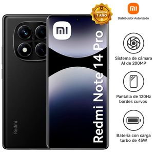Smartphone XIAOMI REDMI NOTE 14 PRO 6.67" 8GB 256GB 200MP Midnight Black