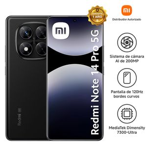 Celular Redmi N14 Pro5G 8GB RAM 256GBROM+Buds 6Pl Negro Ocaso