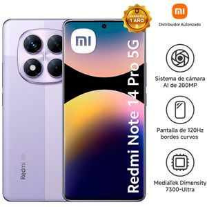 Smartphone XIAOMI REDMI NOTE 14 PRO 5G 6.67" 8GB 256GB 200MP Lavender Purple