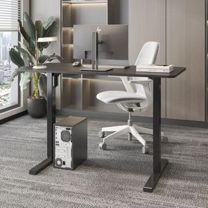 Escritorio Eléctrico Altura Ajustable Metal Negro 120cm Orange