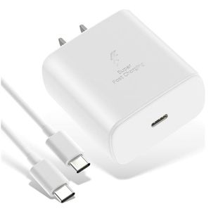 Cargador Samsung Galaxy 45W - Replica Certificado A1 Blanco