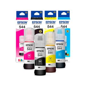 Pack de Tinta de Impresión Epson T544 Negro, Cian, Magenta, Amarillo
