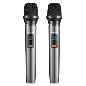 Micrófono Dual Maxtron MX 7228BT Inalámbrico BT Recargable