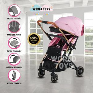Coche Maleta ebaby Baby REVO de Lujo Rosa