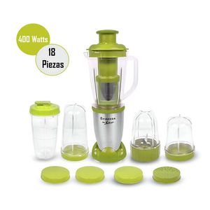 Licuadora Personal Multiusos Mr Magic 18 Piezas Verde