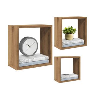 Repisa Cubo Flotante Caramelo Muebles Bonno