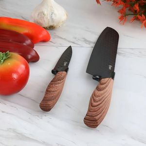 Set de Cuchillos Santoku Oster® 134815 Acero Inox con Mangos Ergonómicos GUNDERSON