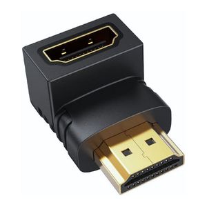 Adaptador empalme HDMI hembra a macho 90 grados