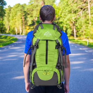 Mochila Camping 50 Litros Amarillo