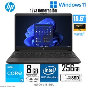 Laptop HP 250 G9  Intel Core i3-1215U 8GB RAM 256GB SSD 15.6 HD (9P7L0AT#ABM)