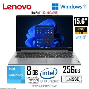 Laptop Lenovo Ideapad 1 15IJL7(82LX00A4US) Intel Celeron N4500 4GB RAM 128GB EMMC 15.6"  HD WIND 11