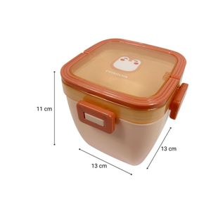 Taper Hermético Pingüino 800ml Rosa Back to School Orange
